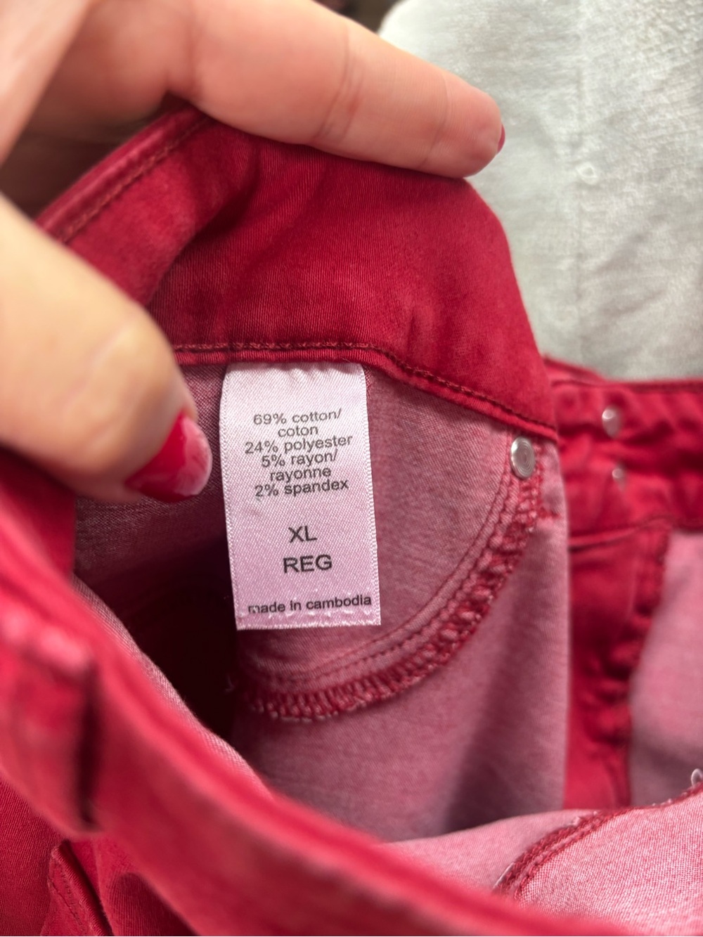 Maurices Red Skinny High-Rise Jeans - Picture 4 of 4